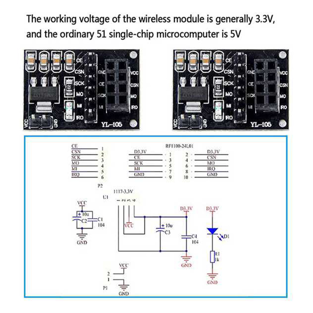 Nrf24L01 - ABAN 5 Adet NRF24L01 Kablosuz Adaptör
