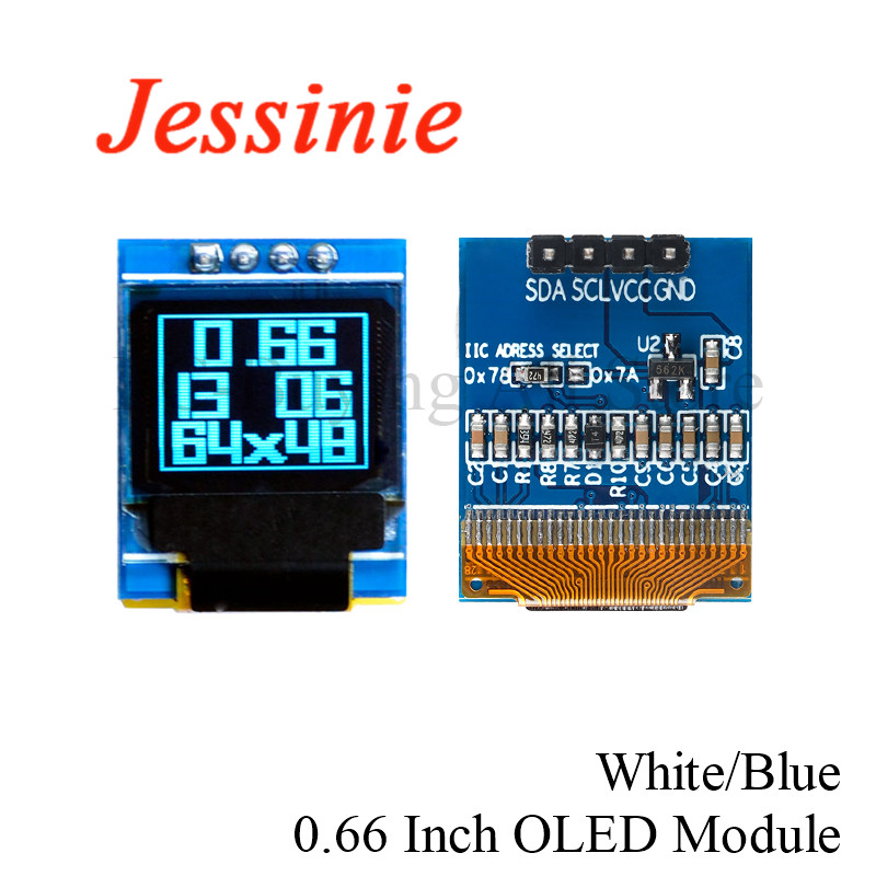 Ssd1306 - 0.66 inç OLED LCD Ekran Modülü