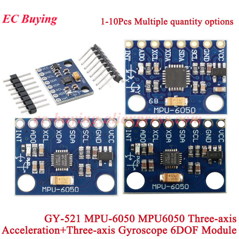 Mpu6050 - 1-10 adet GY-521 MPU-6050 MPU6050 3