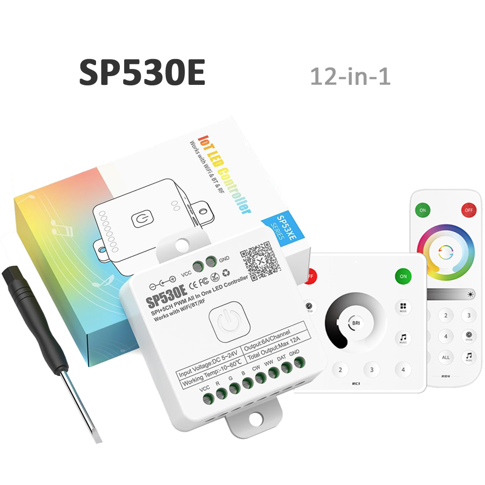 Ws2812B Strip 5V - SP530E Wifi Bluetooth LED Kontrol Cihazı