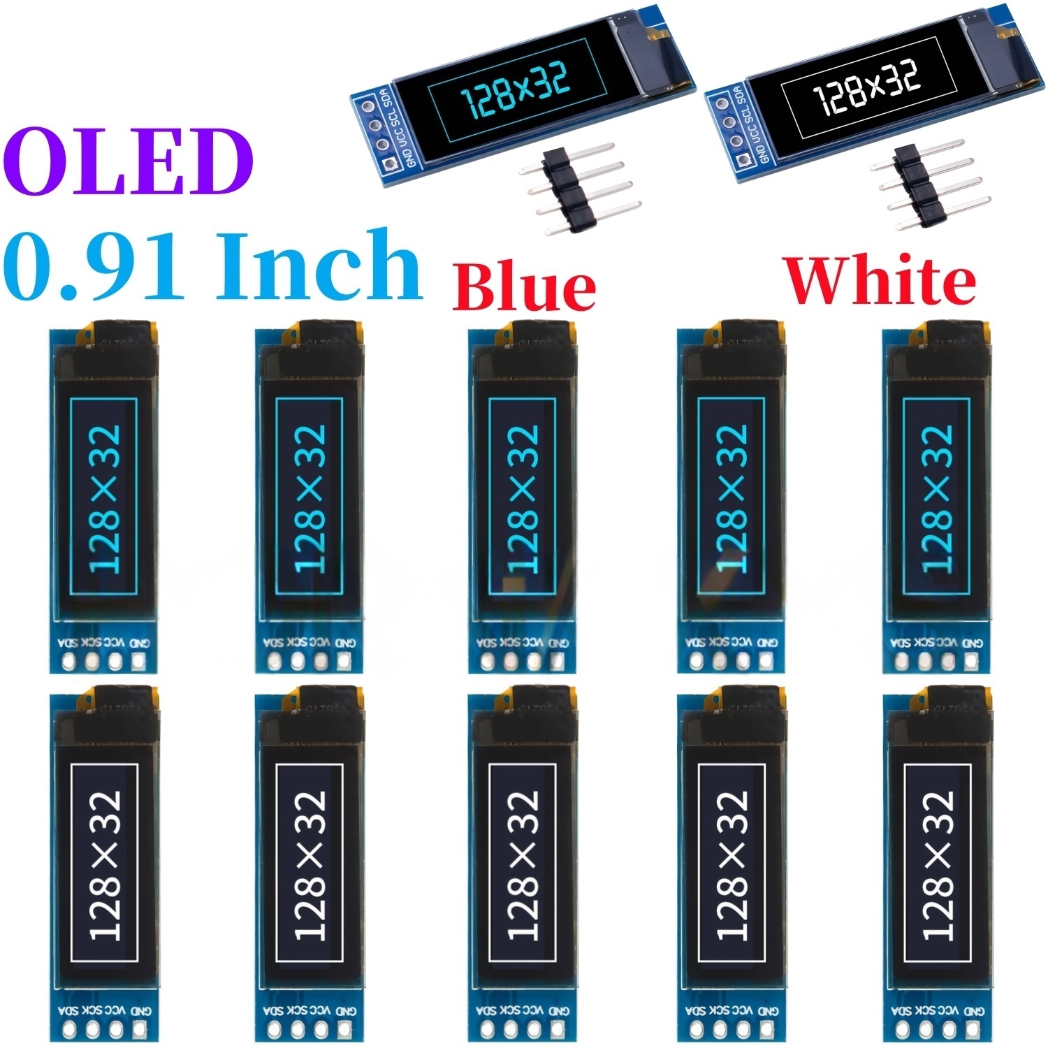 Ssd1306 - XZG 1-20 adet 0.91 inç 128x32