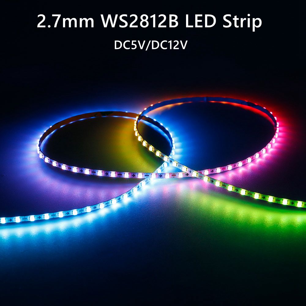 Ws2812B Strip 5V - 2.7mm WS2812B LED Şerit Ultra Dar