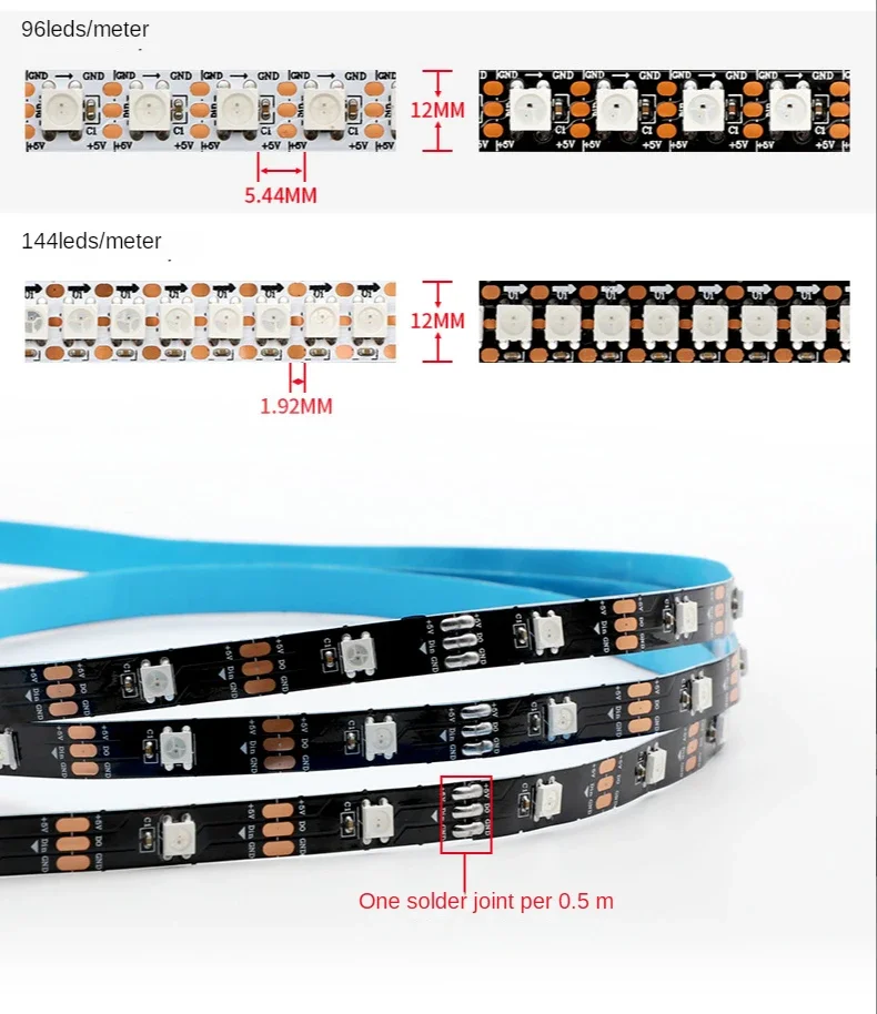 WS2812B Akıllı Led Şerit Işık  - Ws2812B Strip 5V incelemesi ve fiyatı