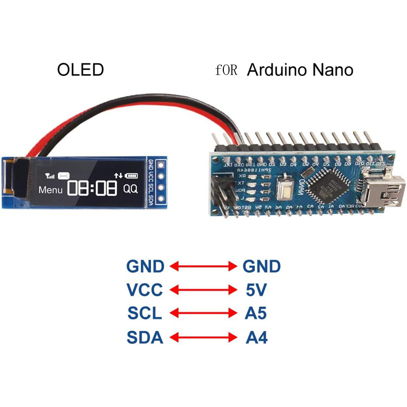 I2C OLED ekran modülü 0.91 inç - Ssd1306 incelemesi ve fiyatı
