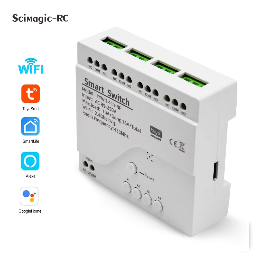 Akıllı Tuya Anahtarı 4 Kanallı - Relay Module 4 Channel incelemesi ve fiyatı