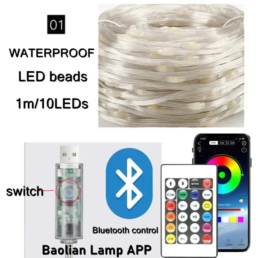 5-20m WS2812B RGB LED Peri Işı - Ws2812B Strip 5V incelemesi ve fiyatı