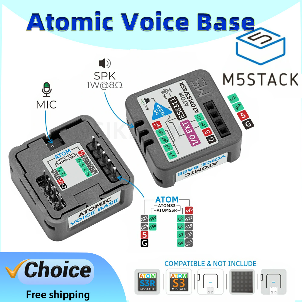 M5Stack Atomic Voice Base ES83 - Microphone Module incelemesi ve fiyatı