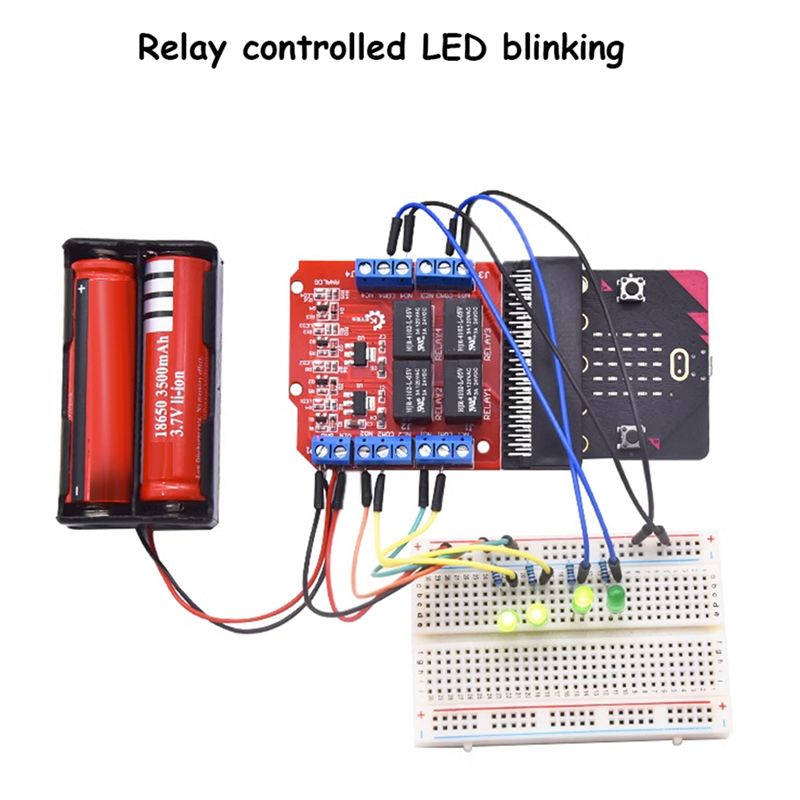 A64I Microbit 4 Kanal Röle Mod - Relay Module 4 Channel incelemesi ve fiyatı
