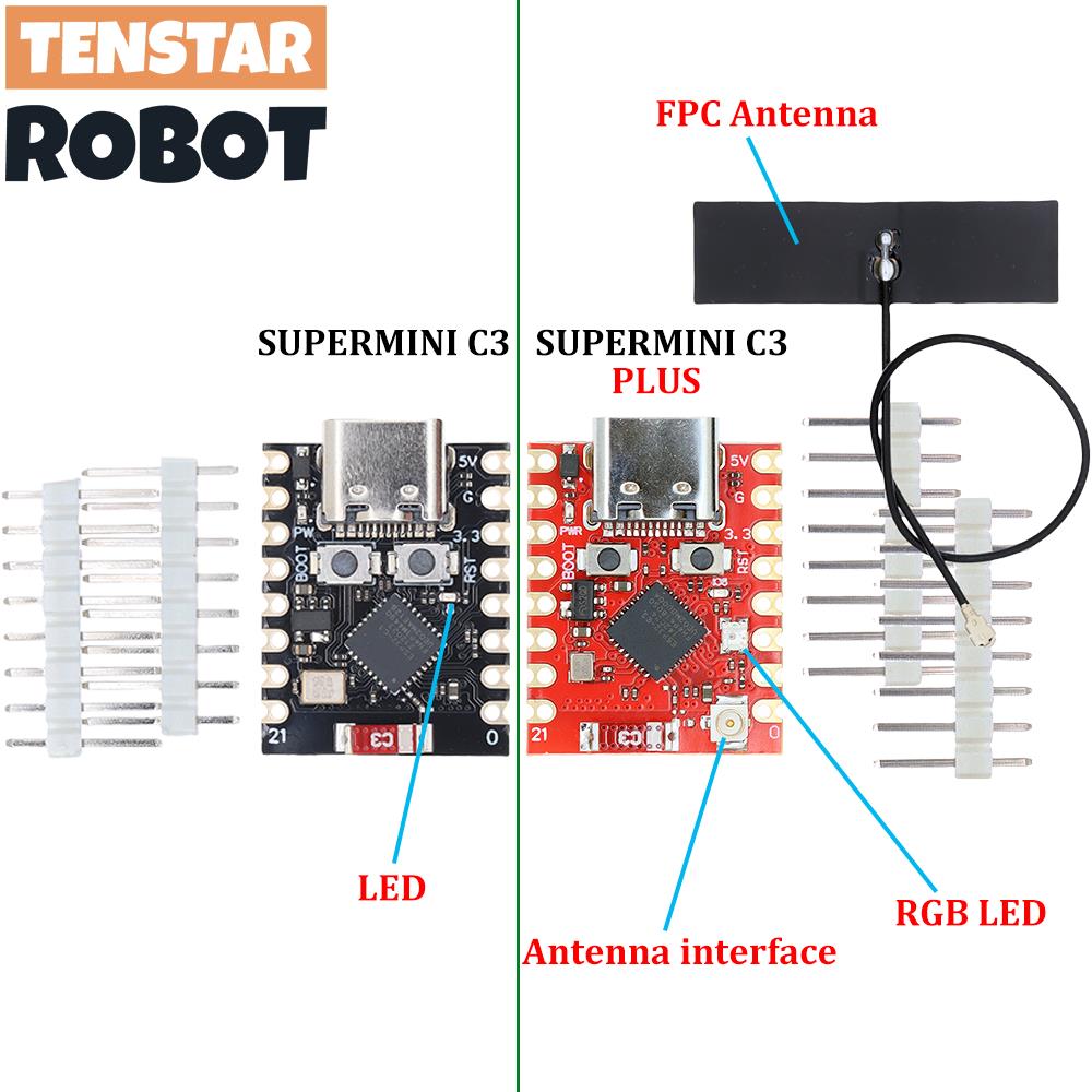TENSTAR ESP32-C3 Supermini Plu - Lora Rfm95 incelemesi ve fiyatı